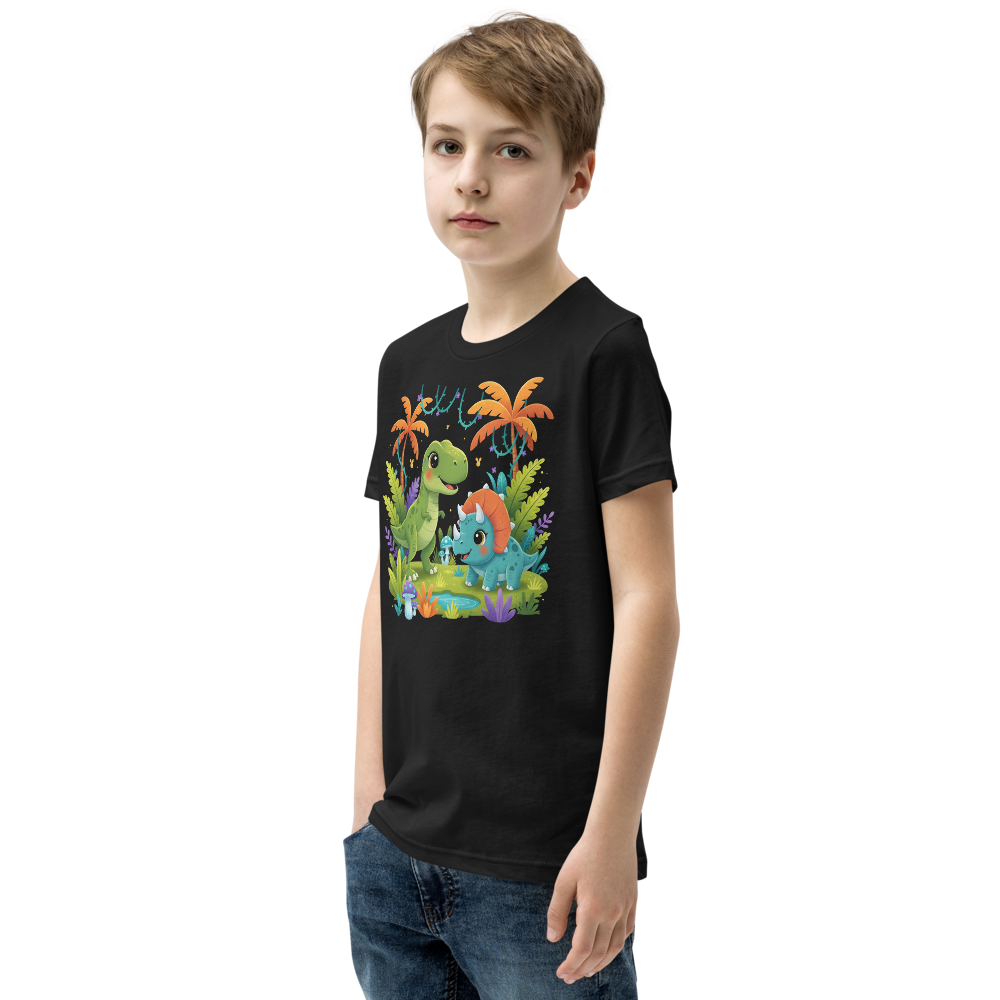 Dinosaur explorer kids graphic tee - back view | ApparelHub