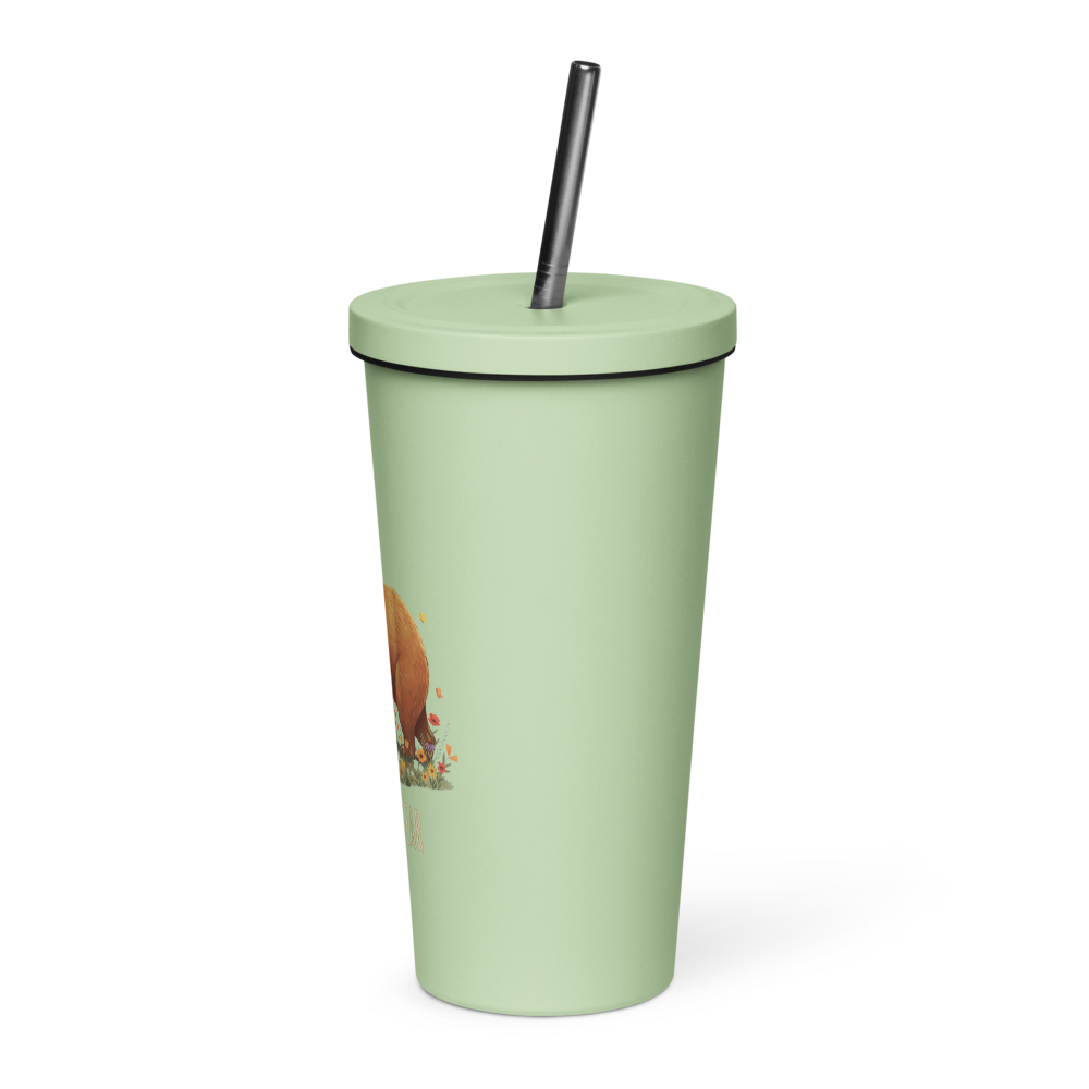 Mama Bear Insulated Tumbler with Straw