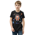 Space cadet astronaut kids graphic tee - front view | ApparelHub