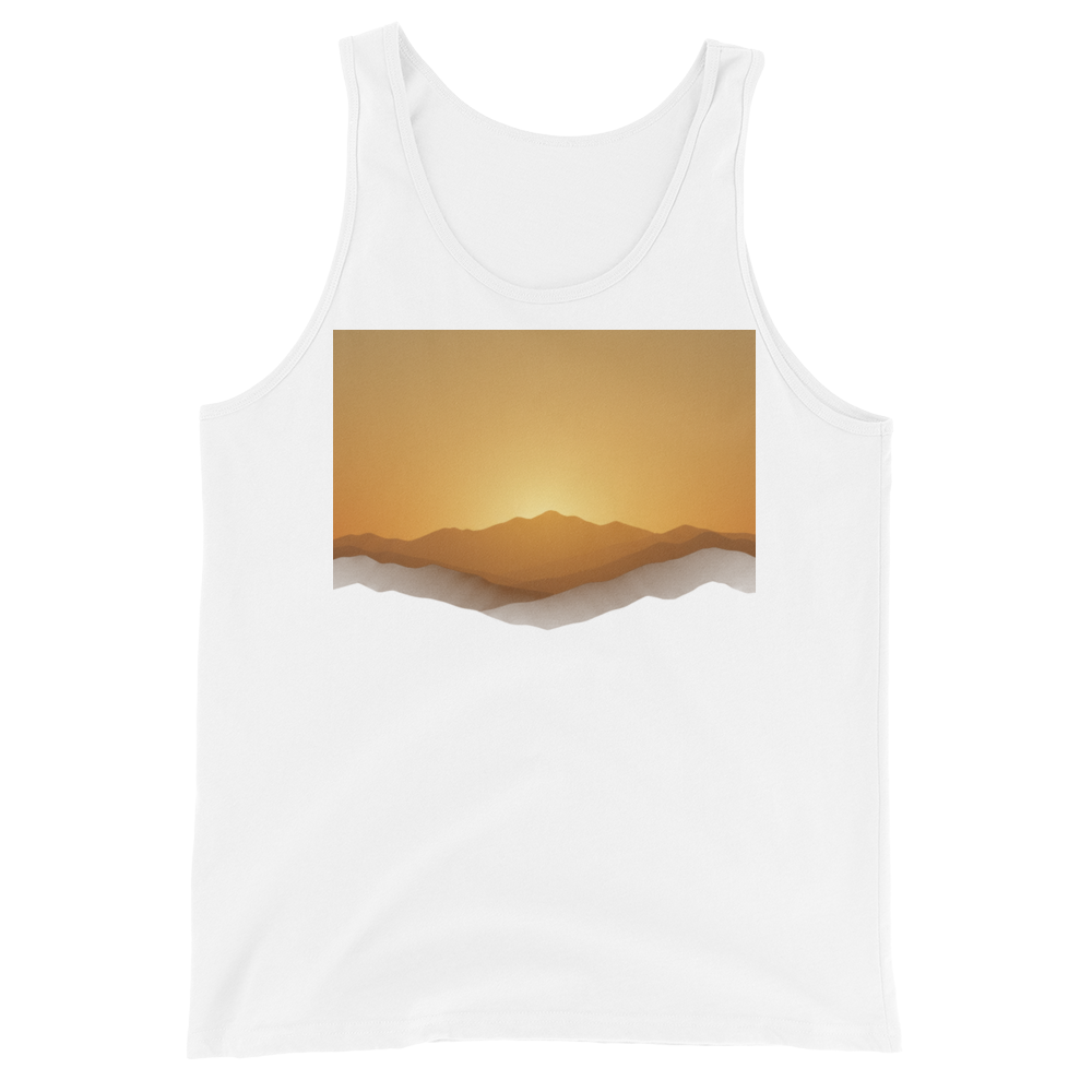 Mountain sunrise nature landscape tank top - color variant | ApparelHub