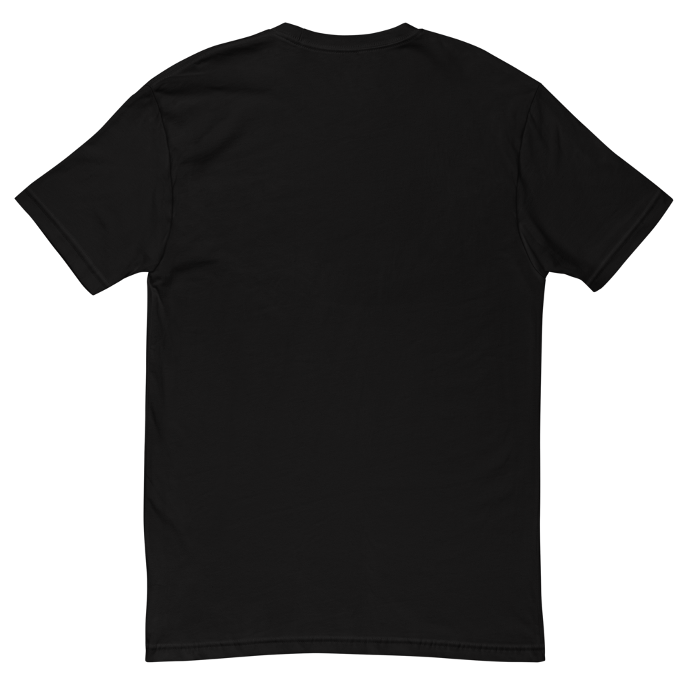 Monkey hack hacker coding fitted tee - back view | ApparelHub