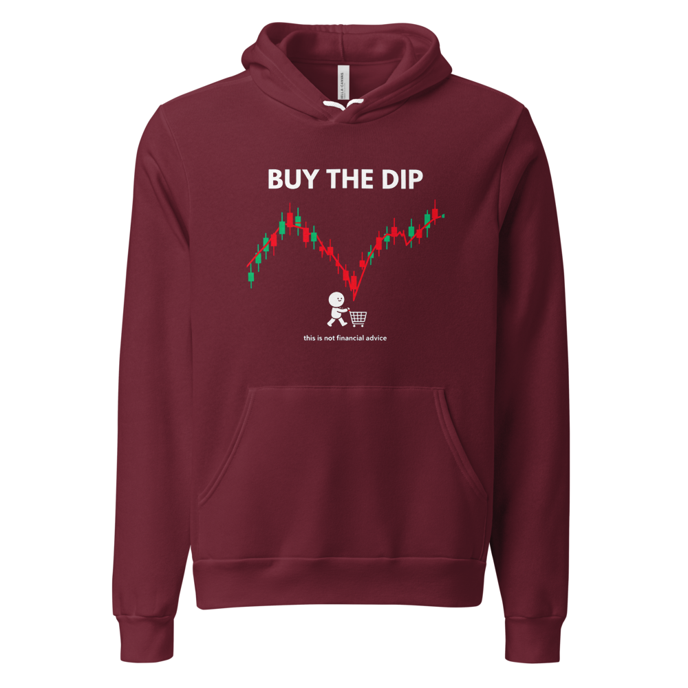 Buy The Dip finance stock market hoodie - alternate view | ApparelHub