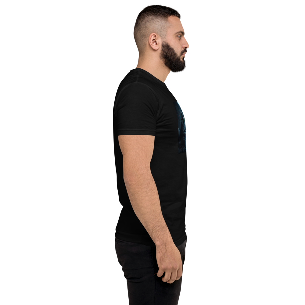Monkey hack hacker coding fitted tee - size detail | ApparelHub