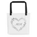 Mom Botanical Heart Tote Bag