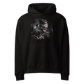 Skull barbell gym fitness pullover hoodie - front view | ApparelHub