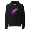 Cosmic nebula space art pullover hoodie - front view | ApparelHub