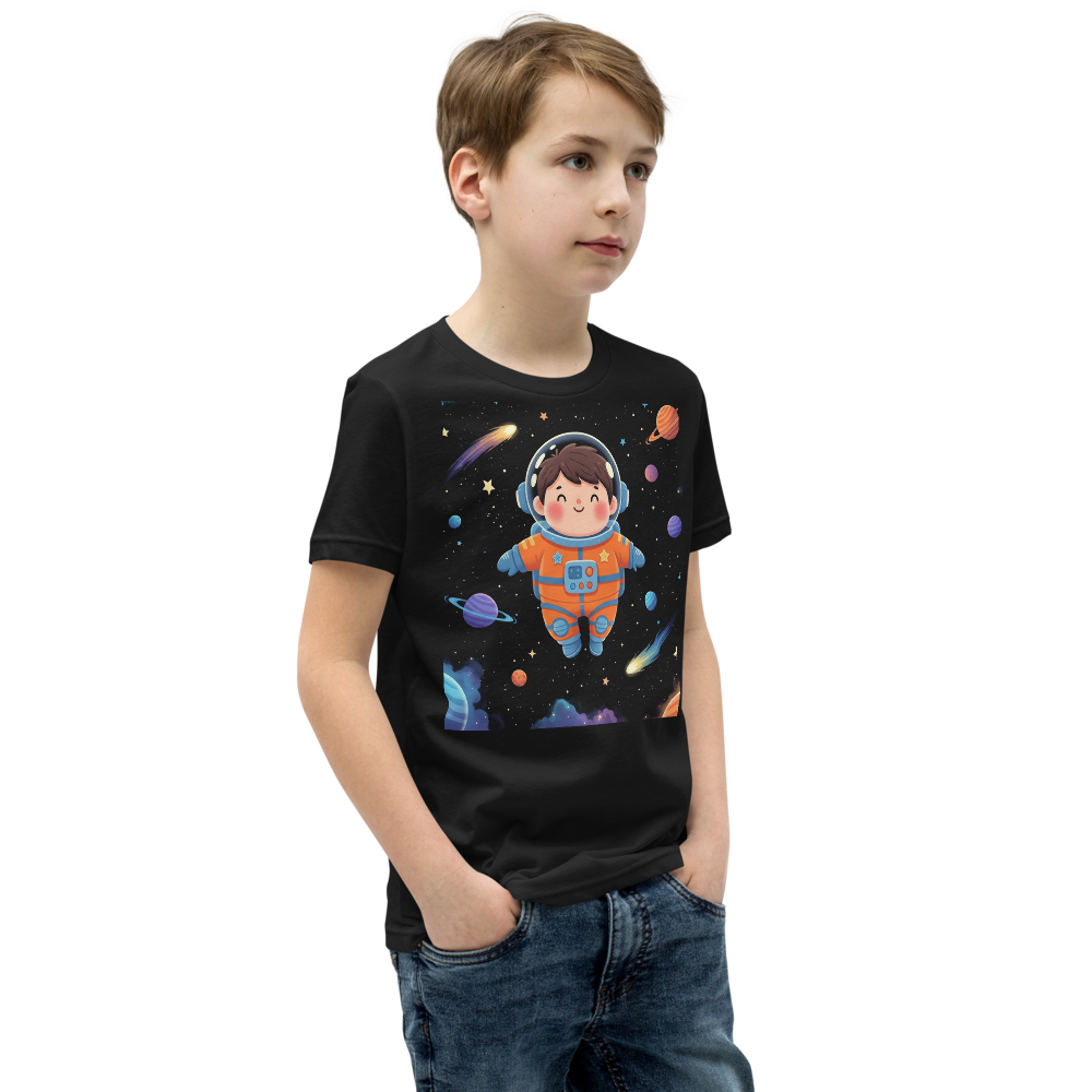 Space cadet astronaut kids graphic tee - alternate view | ApparelHub