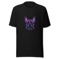 Neon Frenchie pop art French Bulldog tee - front view | ApparelHub