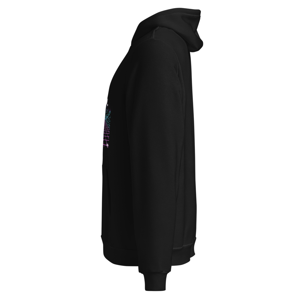 Vim user retro synthwave developer hoodie - back view | ApparelHub
