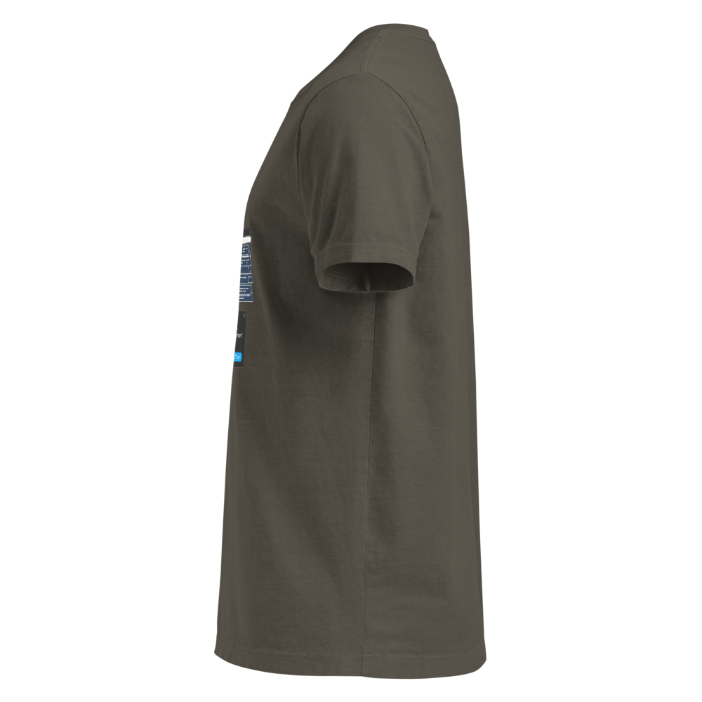 47 Tabs Open ADHD humor Comfort Colors tee - size detail | ApparelHub