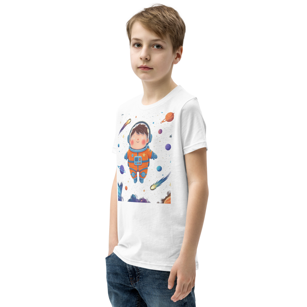 Space cadet astronaut kids graphic tee - styled look | ApparelHub