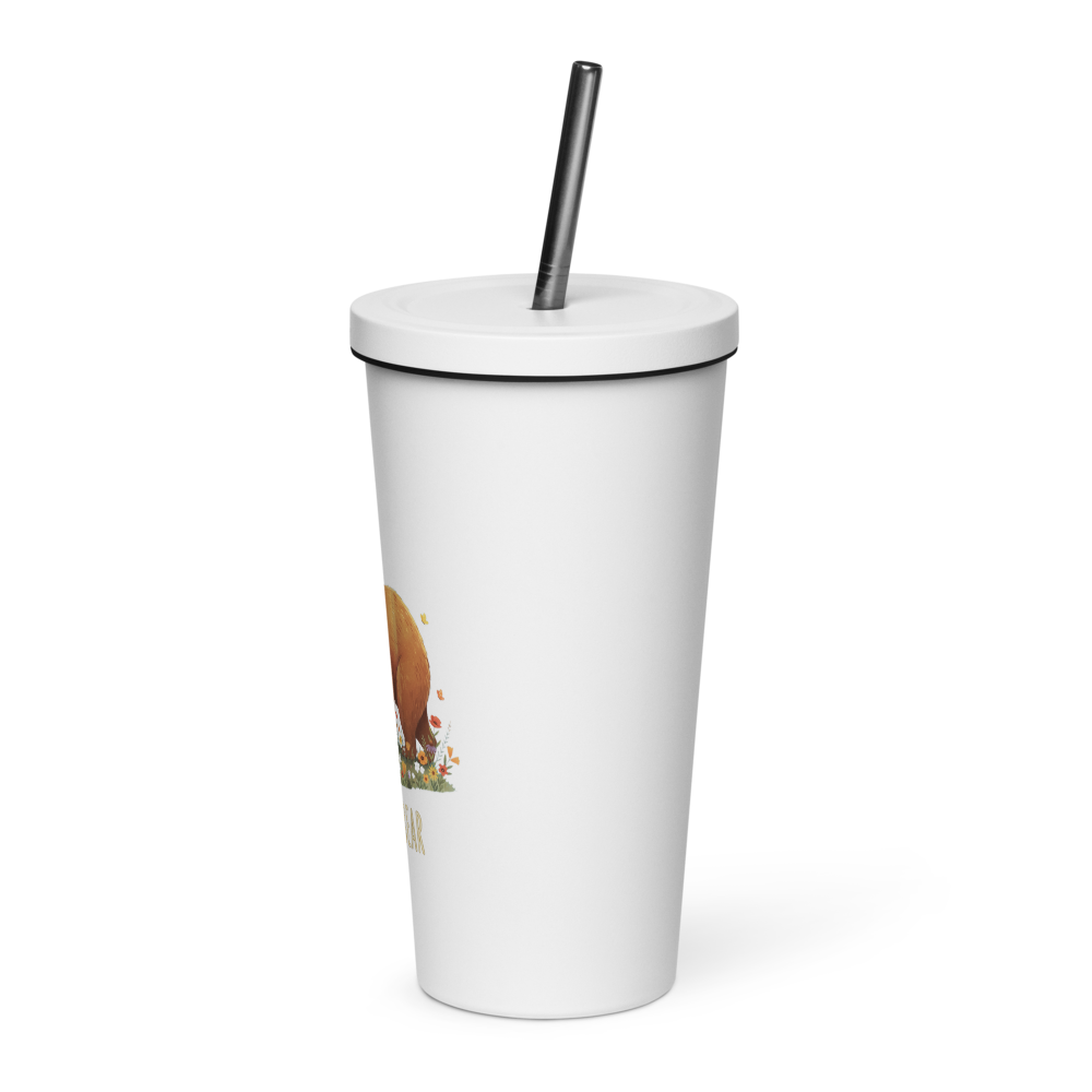 Mama Bear Insulated Tumbler with Straw