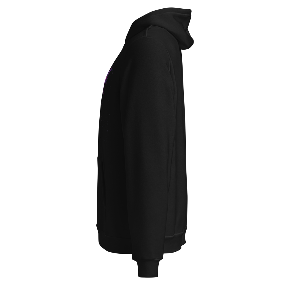Cosmic nebula space art pullover hoodie - alternate view | ApparelHub