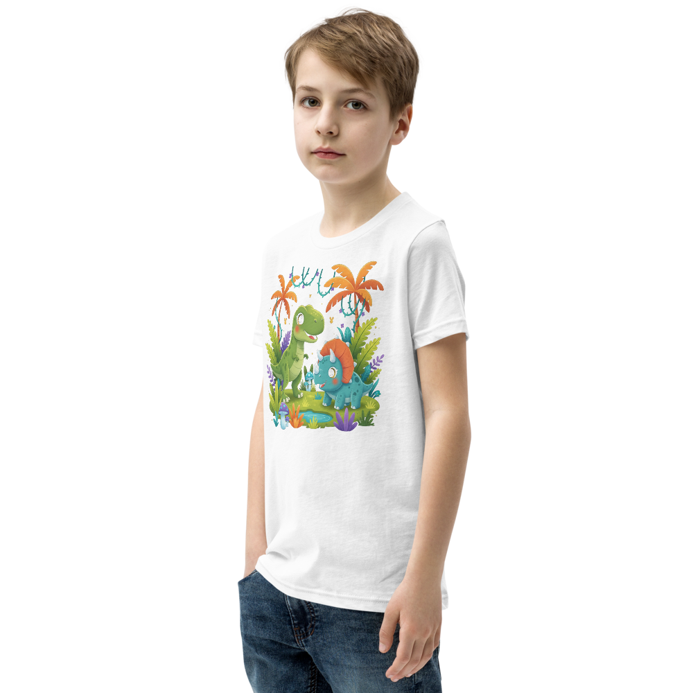 Dinosaur explorer kids graphic tee - styled look | ApparelHub