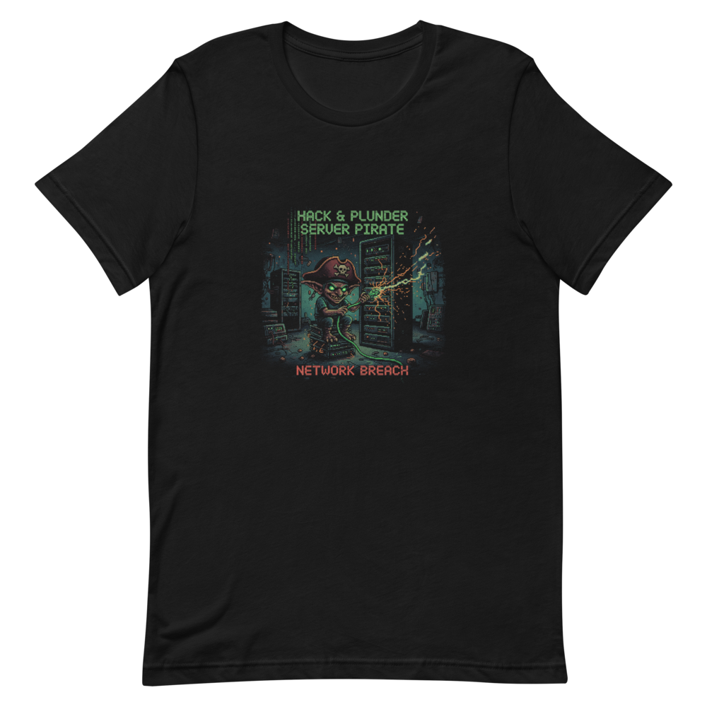 Server pirate sysadmin tech humor tee - alternate view | ApparelHub