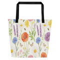 Wildflower Garden Large Tote Bag