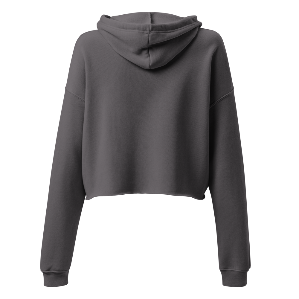 Mom Life Botanical Heart Cropped Hoodie