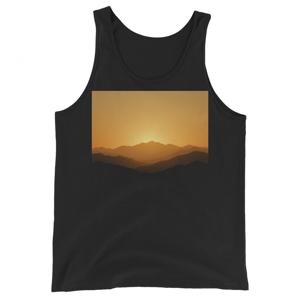 Mountain sunrise nature landscape tank top - alternate view | ApparelHub