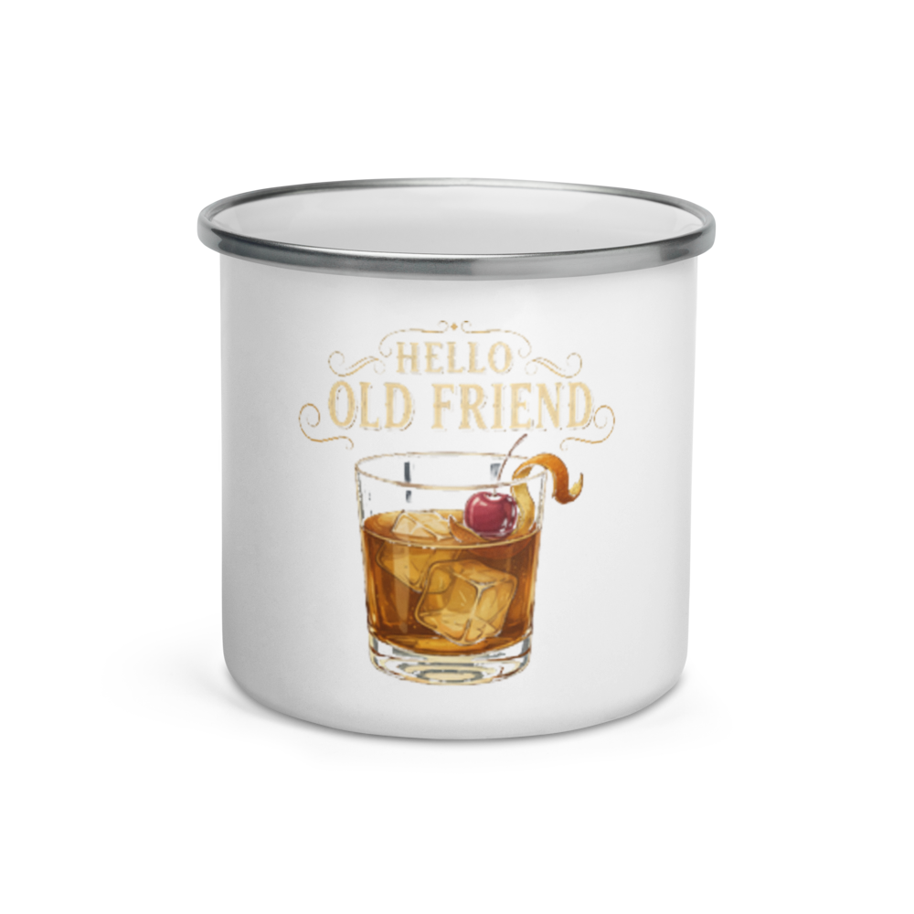 Hello, Old Friend — Enamel Mug