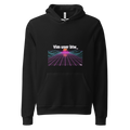 Vim user retro synthwave developer hoodie - front view | ApparelHub